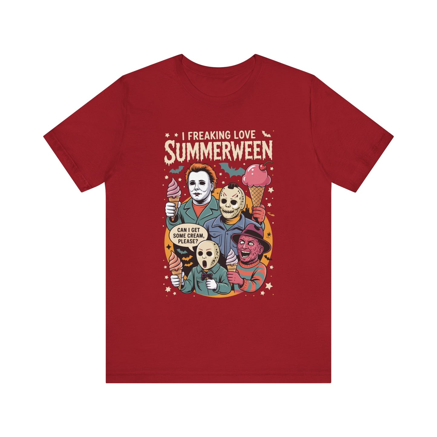 Spooky Summerween Tee, Halloween Shirt, Horror Movie Fan Tee, Summer Celebration T-Shirt, Unisex Graphic Tee