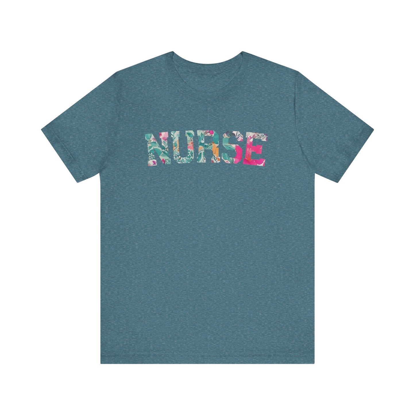 Nurse Floral Tee - Short Sleeve