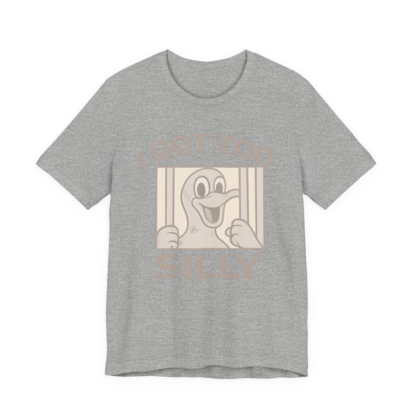 Silly Duck Graphic Tee, Funny T-Shirt for Casual Wear, Gift for Friends, Family Humor Shirt, Birthday Gift, Unisex Apparel