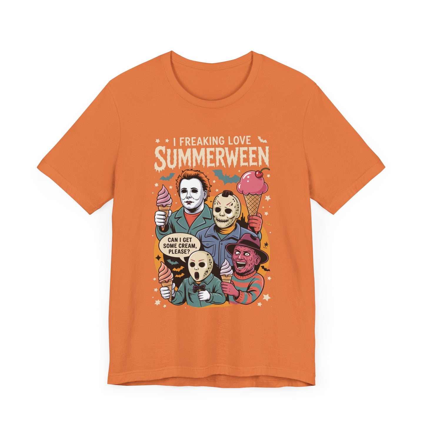 Spooky Summerween Tee, Halloween Shirt, Horror Movie Fan Tee, Summer Celebration T-Shirt, Unisex Graphic Tee