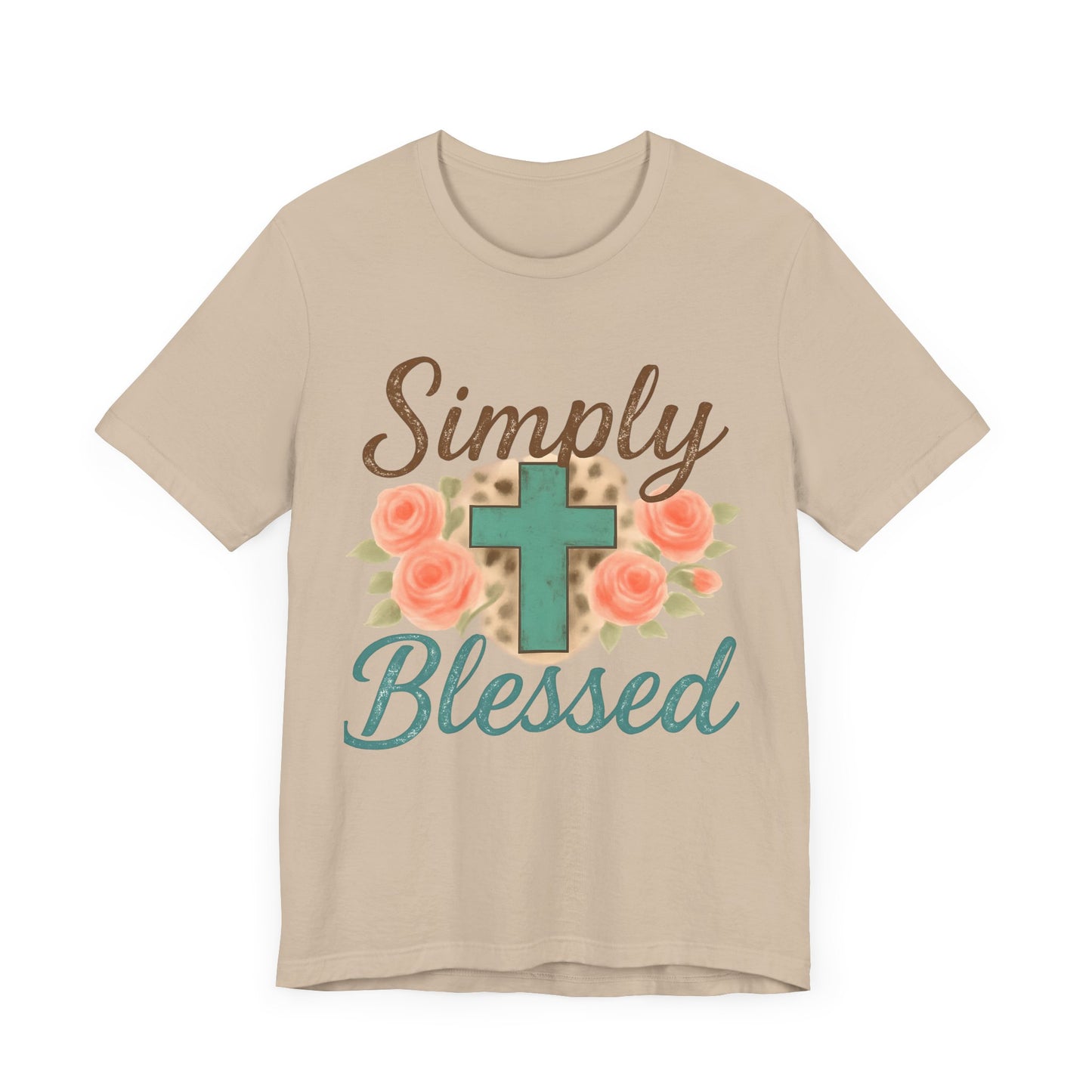 Simply Blessed Unisex Tee, Inspirational T-Shirt, Faith-Based Apparel, Christian Gift, Casual Comfortable Top