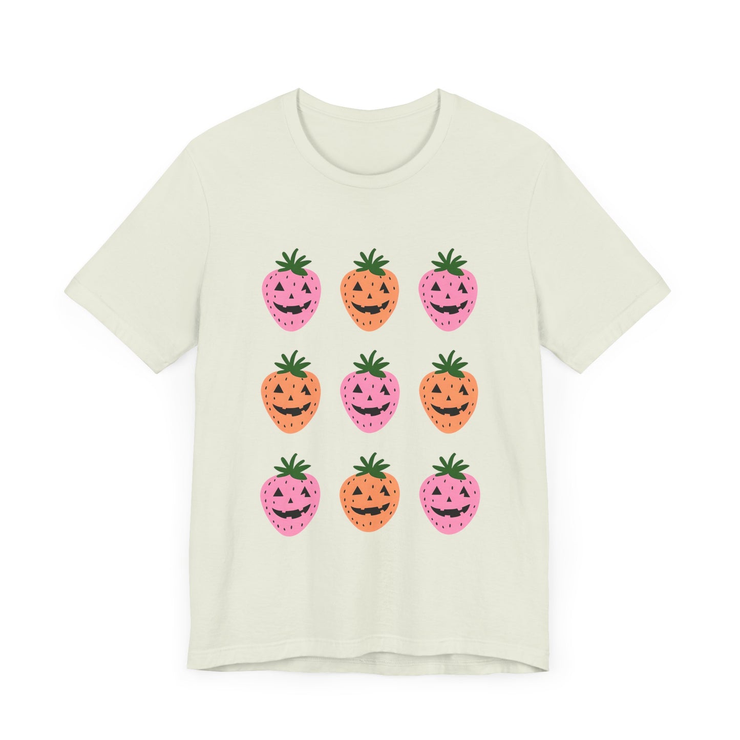 Summerween Strawberries Unisex Tee - Jack O'Lantern Design