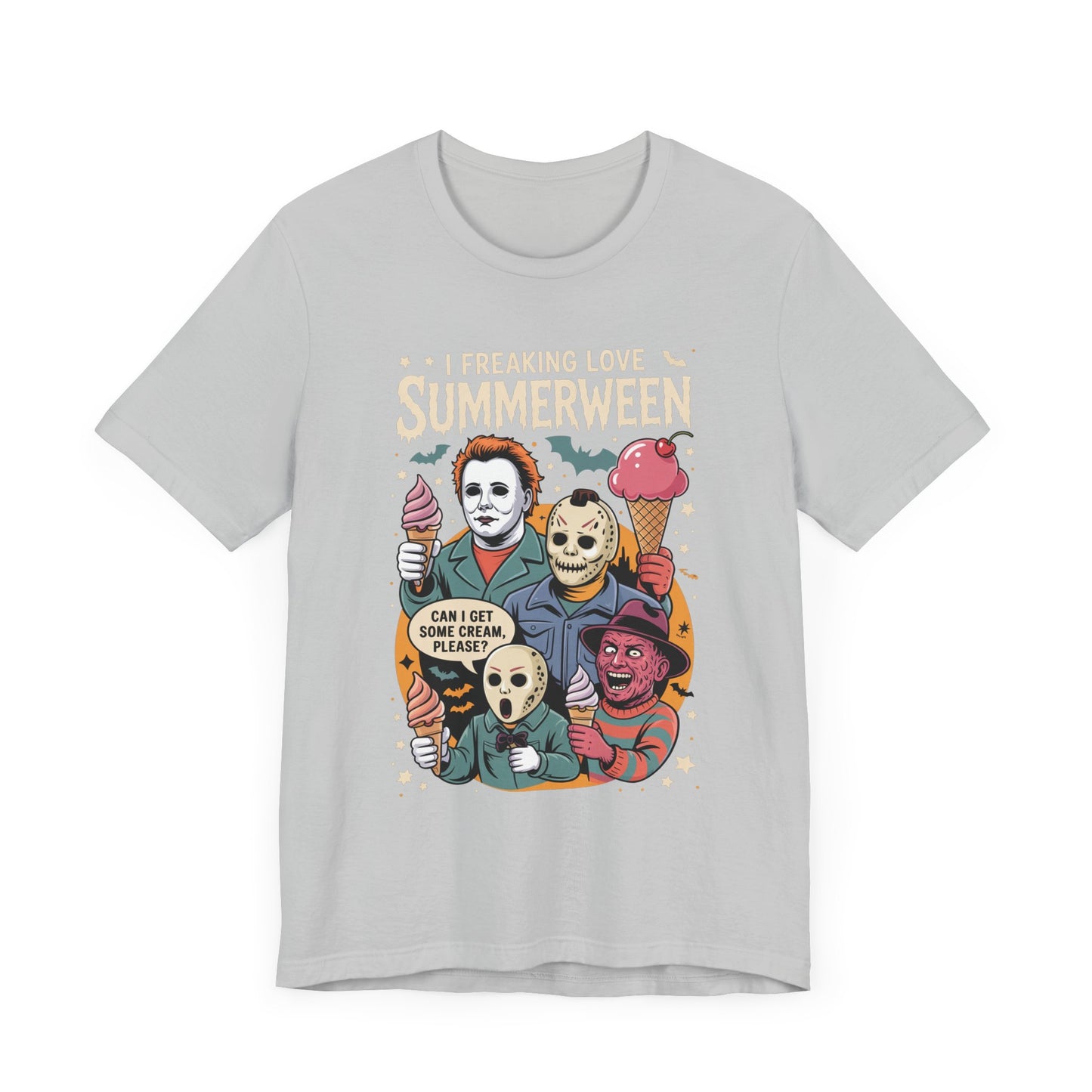 Spooky Summerween Tee, Halloween Shirt, Horror Movie Fan Tee, Summer Celebration T-Shirt, Unisex Graphic Tee