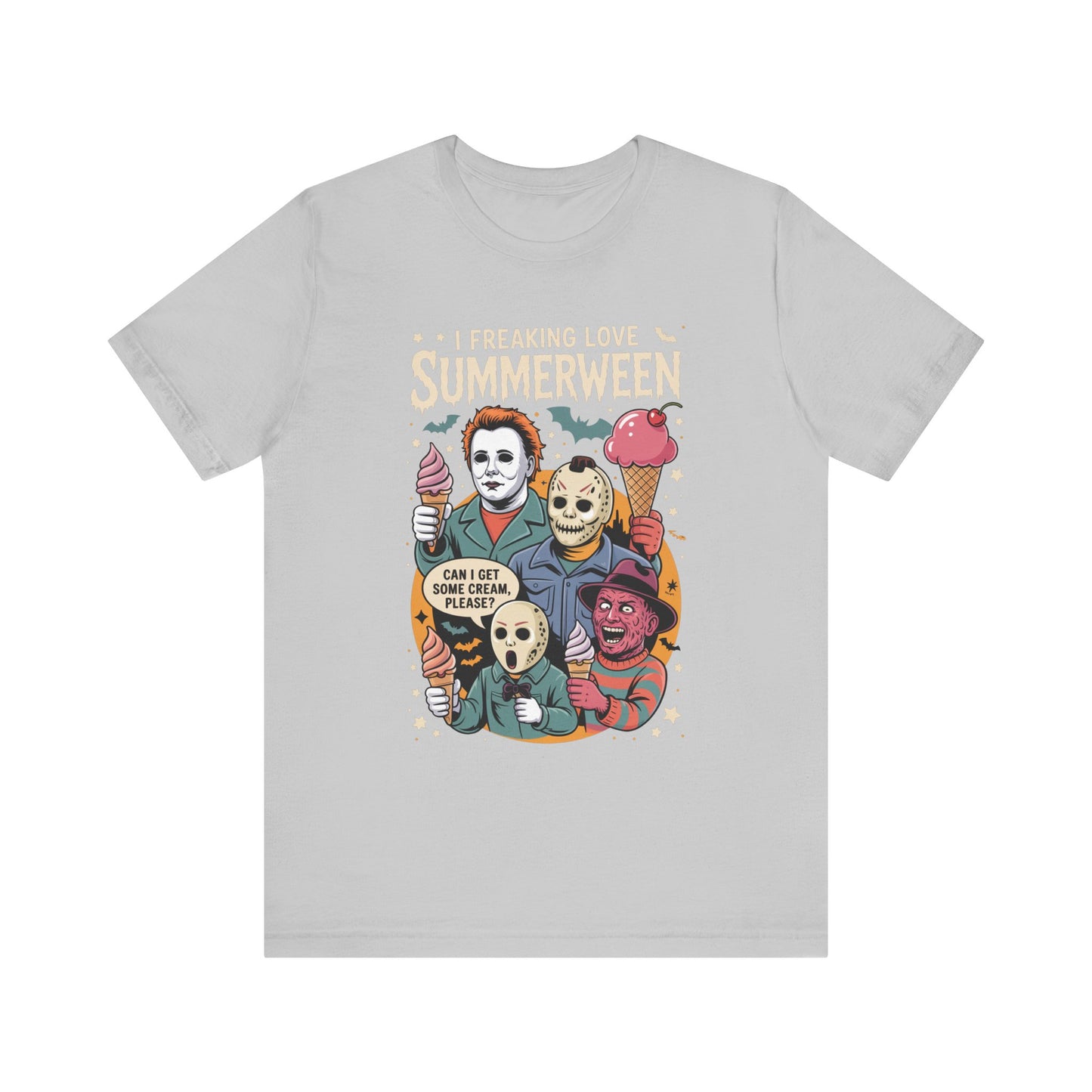 Spooky Summerween Tee, Halloween Shirt, Horror Movie Fan Tee, Summer Celebration T-Shirt, Unisex Graphic Tee