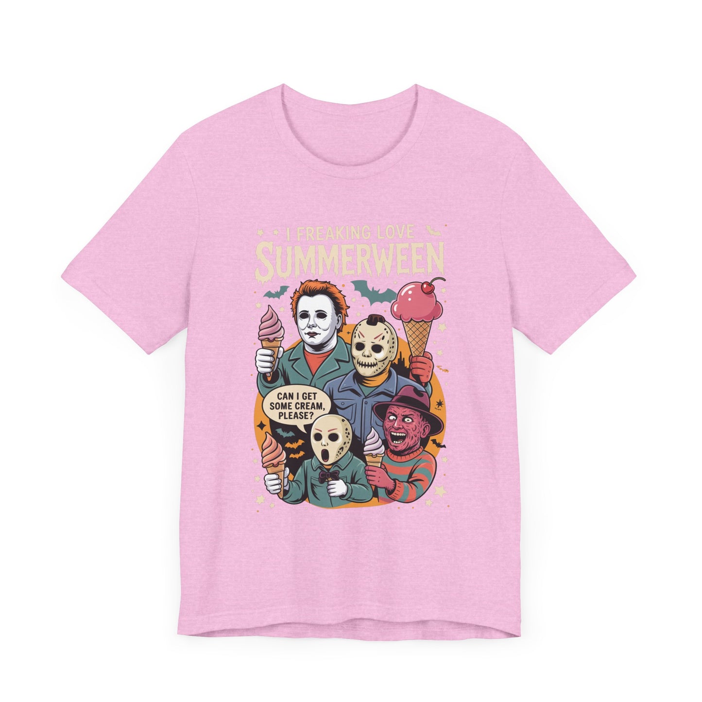Spooky Summerween Tee, Halloween Shirt, Horror Movie Fan Tee, Summer Celebration T-Shirt, Unisex Graphic Tee