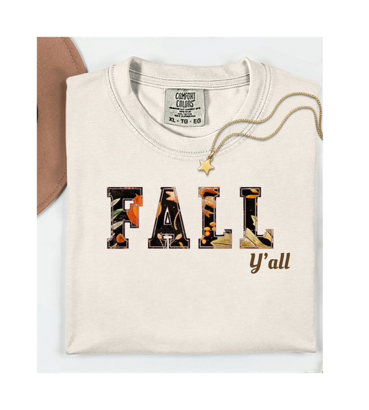 Autumn Vibes Unisex Heavy Cotton Tee - Fall Y'all Shirt, Casual Wear, Seasonal Tee