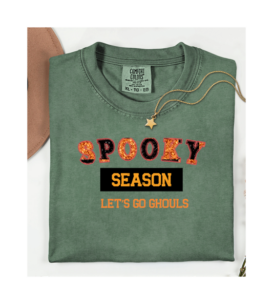 Halloween Unisex Tee - Spooky Season, Let's Go Ghouls, Fall Design