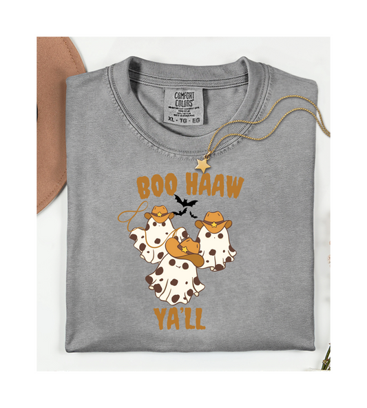 Halloween Unisex T-shirt with Cute Ghost Design