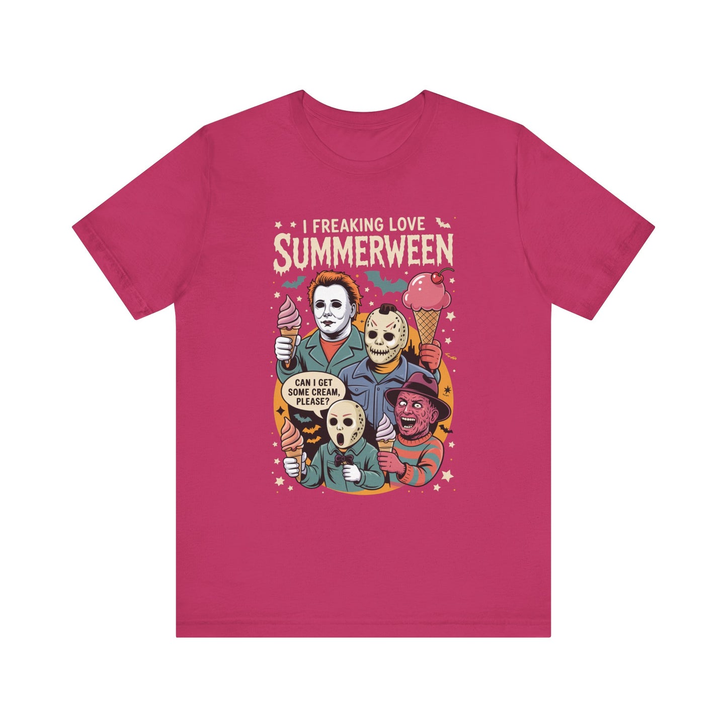 Spooky Summerween Tee, Halloween Shirt, Horror Movie Fan Tee, Summer Celebration T-Shirt, Unisex Graphic Tee