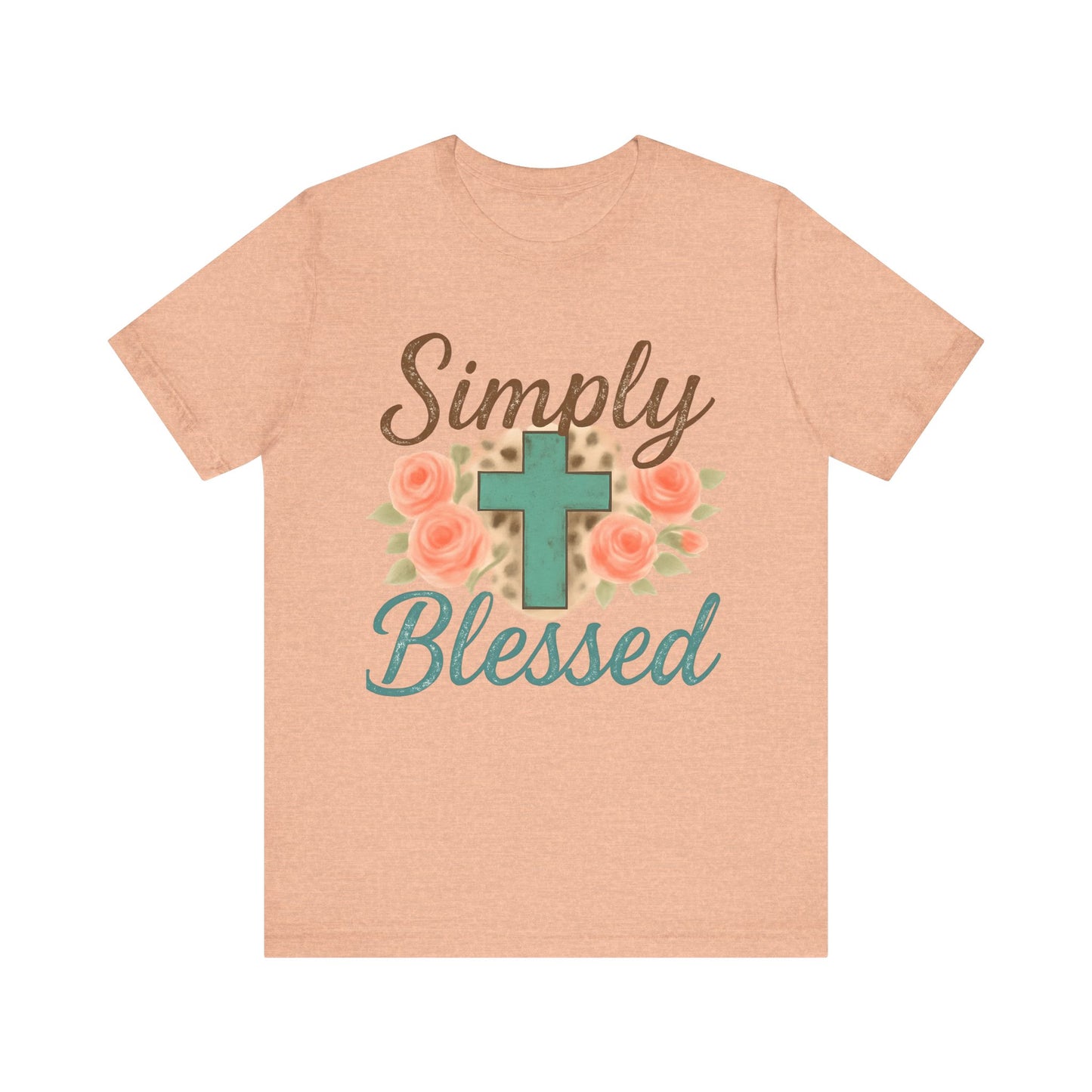 Simply Blessed Unisex Tee, Inspirational T-Shirt, Faith-Based Apparel, Christian Gift, Casual Comfortable Top