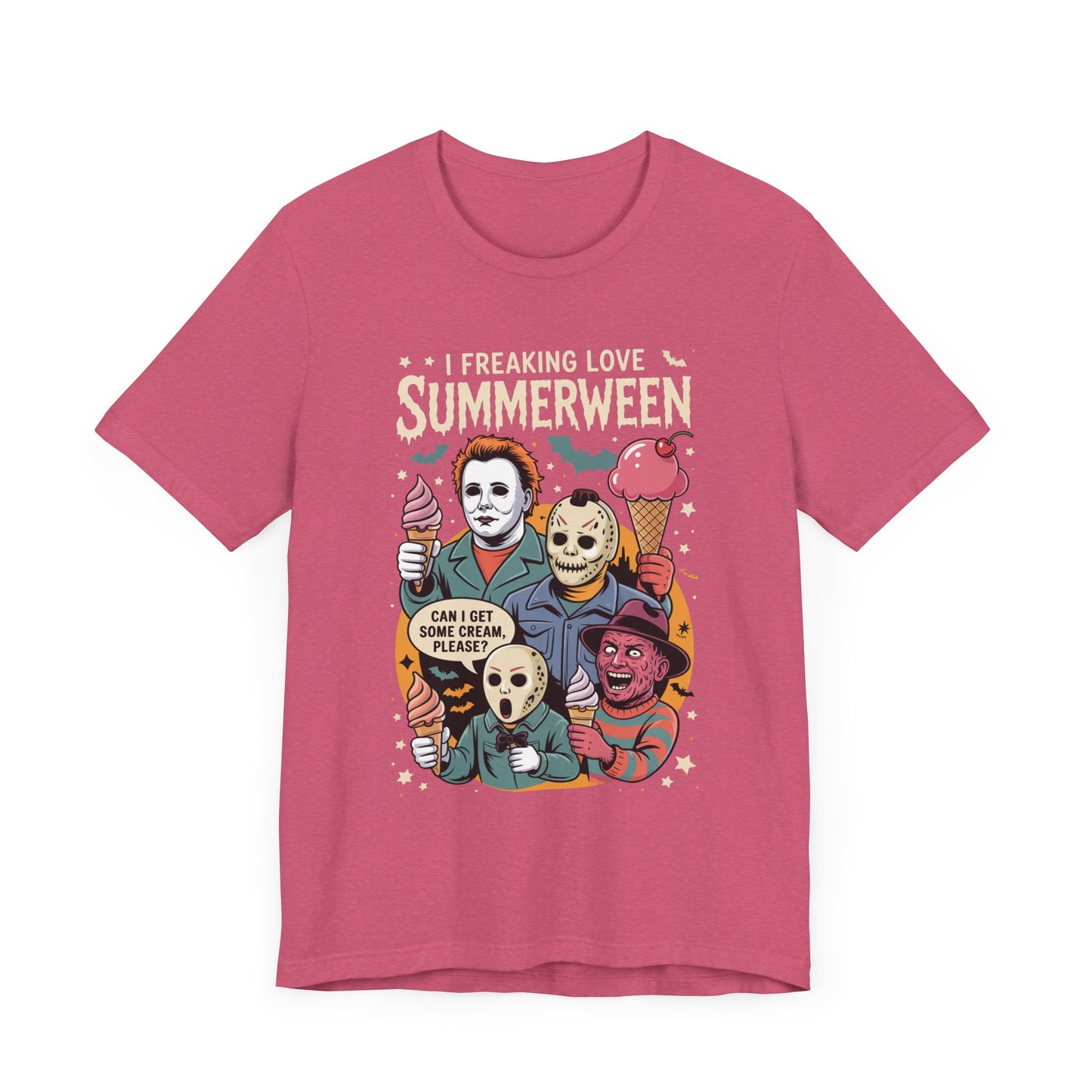 Spooky Summerween Tee, Halloween Shirt, Horror Movie Fan Tee, Summer Celebration T-Shirt, Unisex Graphic Tee