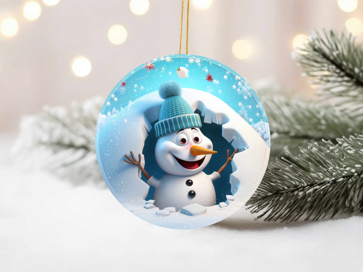 3D Snowman