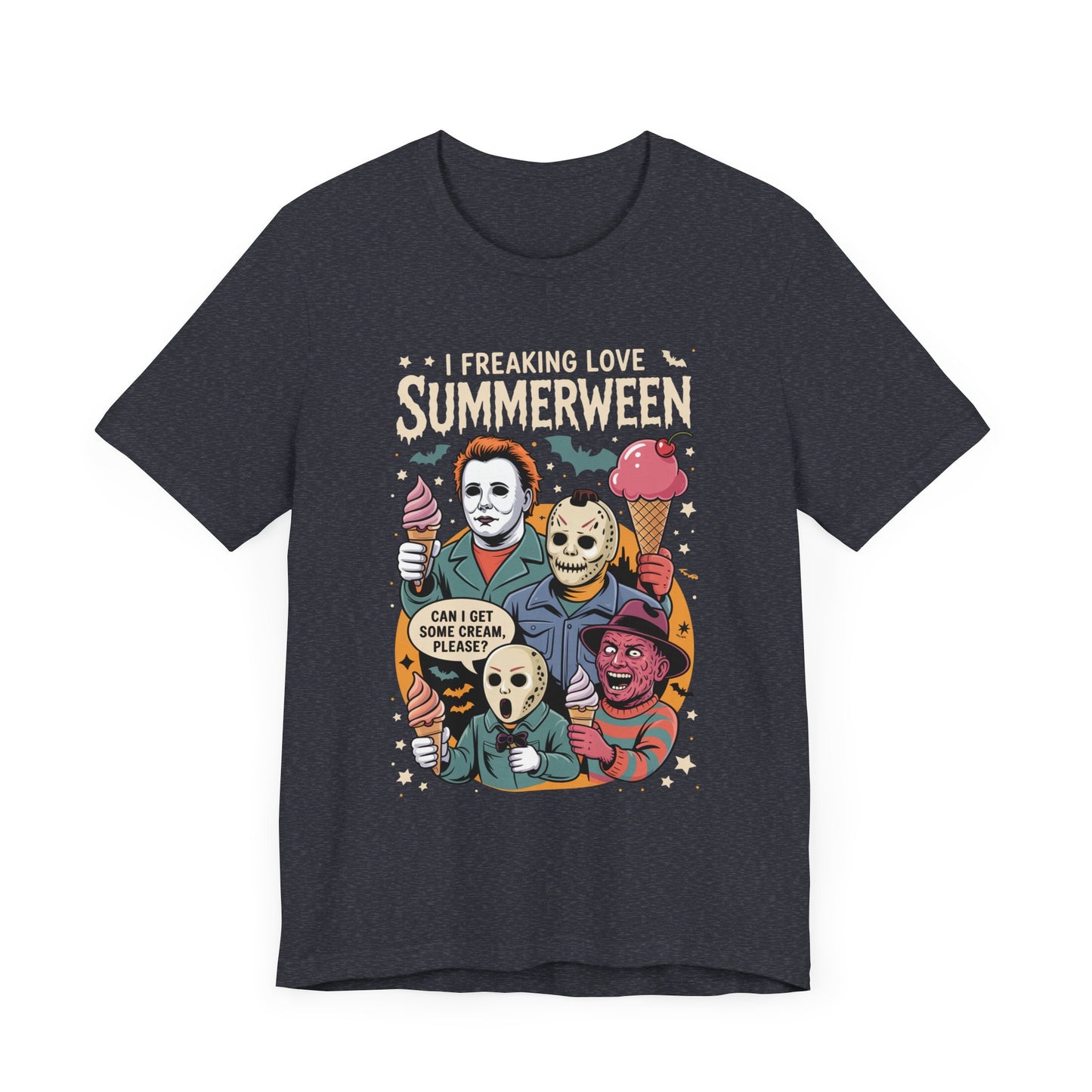 Spooky Summerween Tee, Halloween Shirt, Horror Movie Fan Tee, Summer Celebration T-Shirt, Unisex Graphic Tee