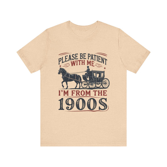 Vintage Patient Tee with Horse & Carriage Design, Retro Graphic Tee, Classic 1900s Humor Shirt, Gift for History Lovers, Casual [...]