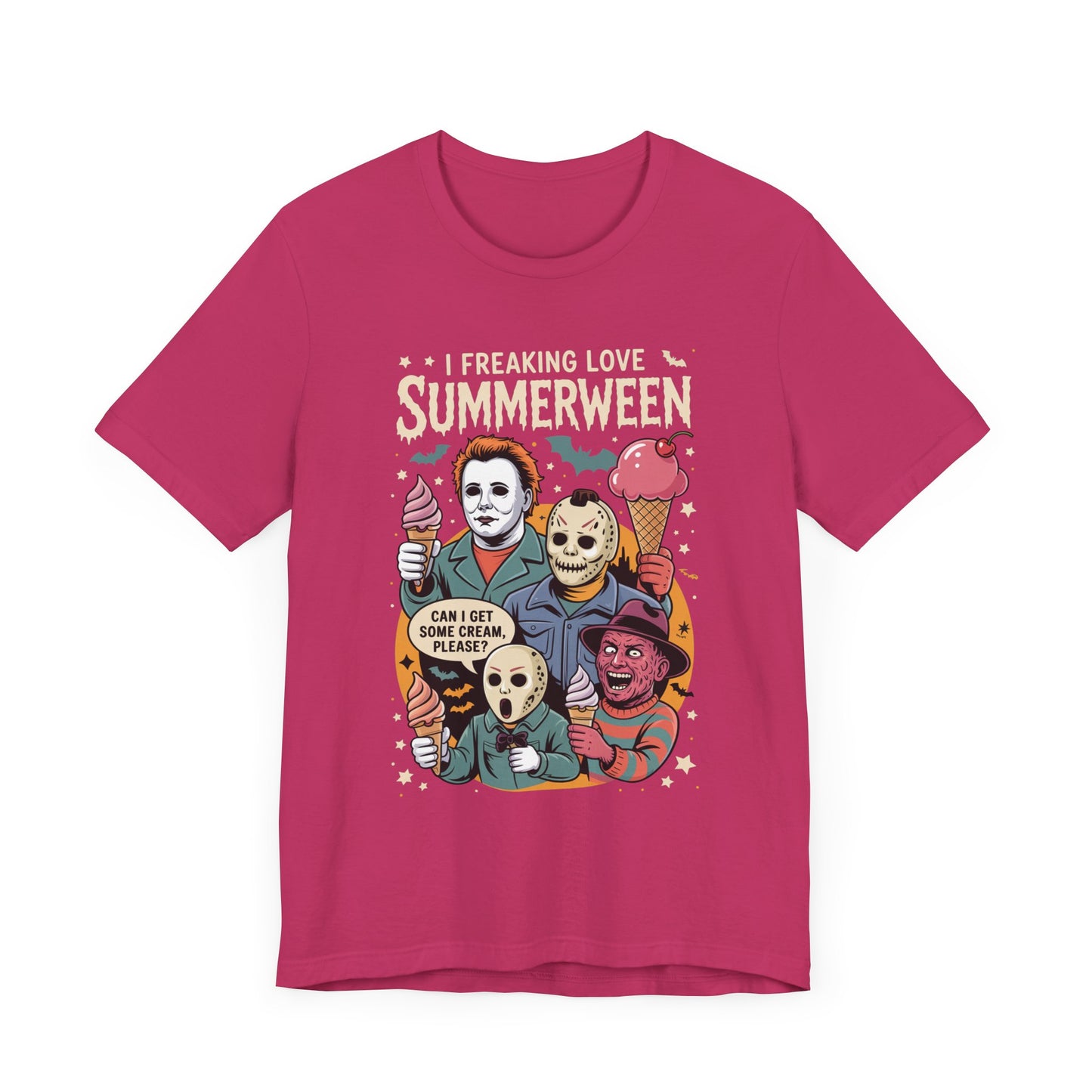 Spooky Summerween Tee, Halloween Shirt, Horror Movie Fan Tee, Summer Celebration T-Shirt, Unisex Graphic Tee