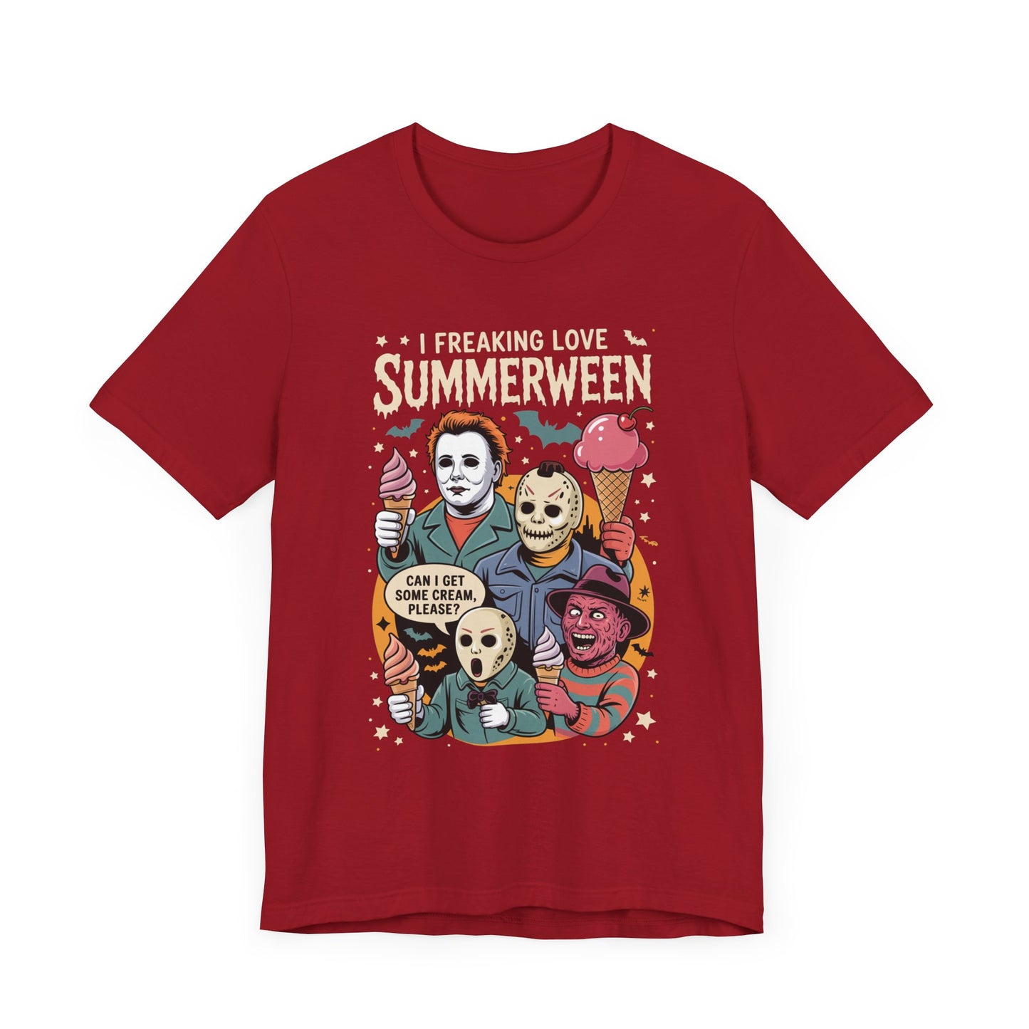 Spooky Summerween Tee, Halloween Shirt, Horror Movie Fan Tee, Summer Celebration T-Shirt, Unisex Graphic Tee