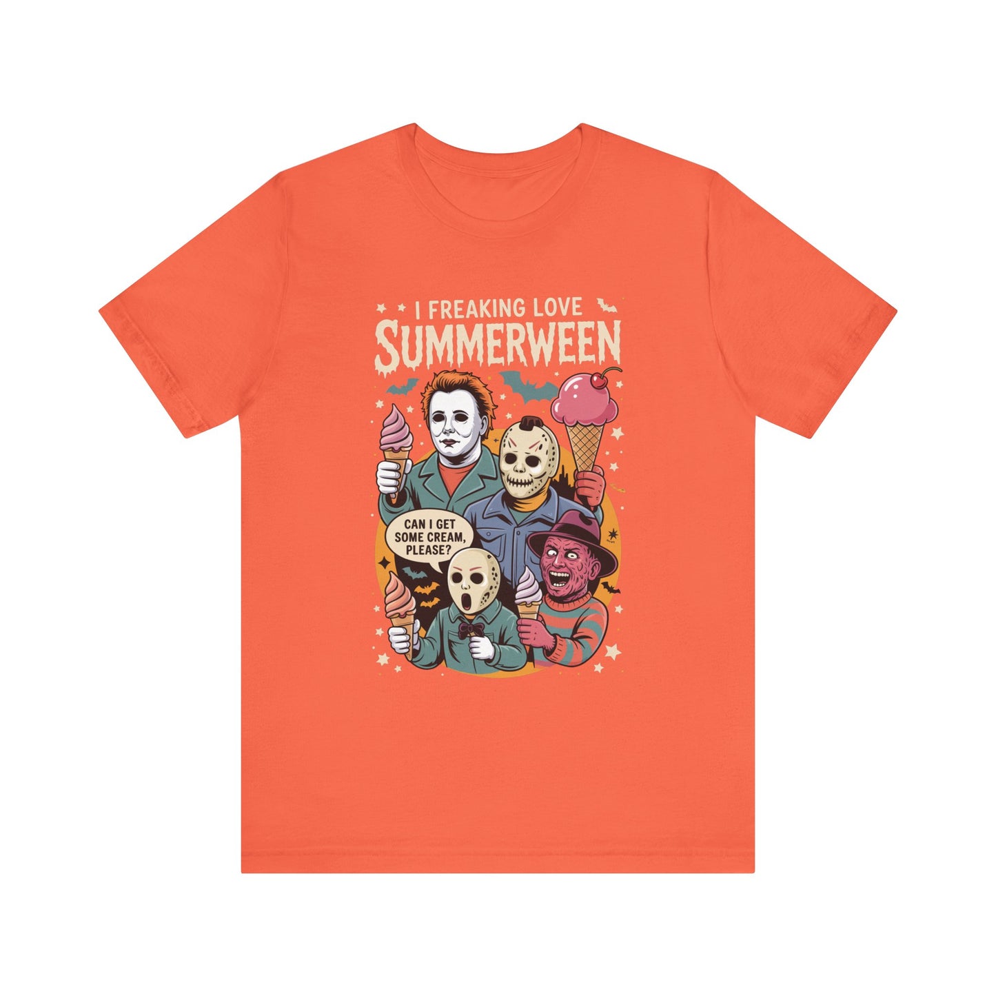 Spooky Summerween Tee, Halloween Shirt, Horror Movie Fan Tee, Summer Celebration T-Shirt, Unisex Graphic Tee