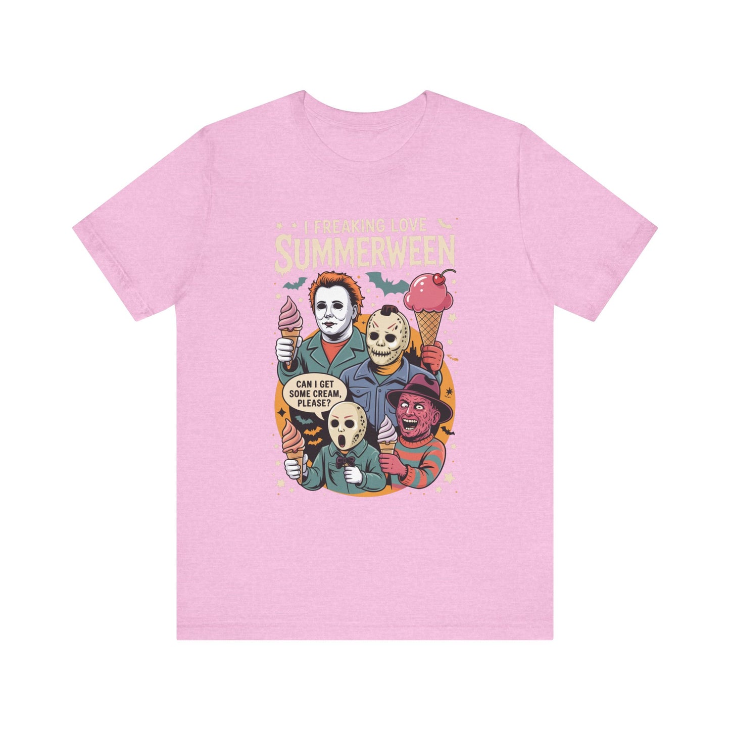 Spooky Summerween Tee, Halloween Shirt, Horror Movie Fan Tee, Summer Celebration T-Shirt, Unisex Graphic Tee
