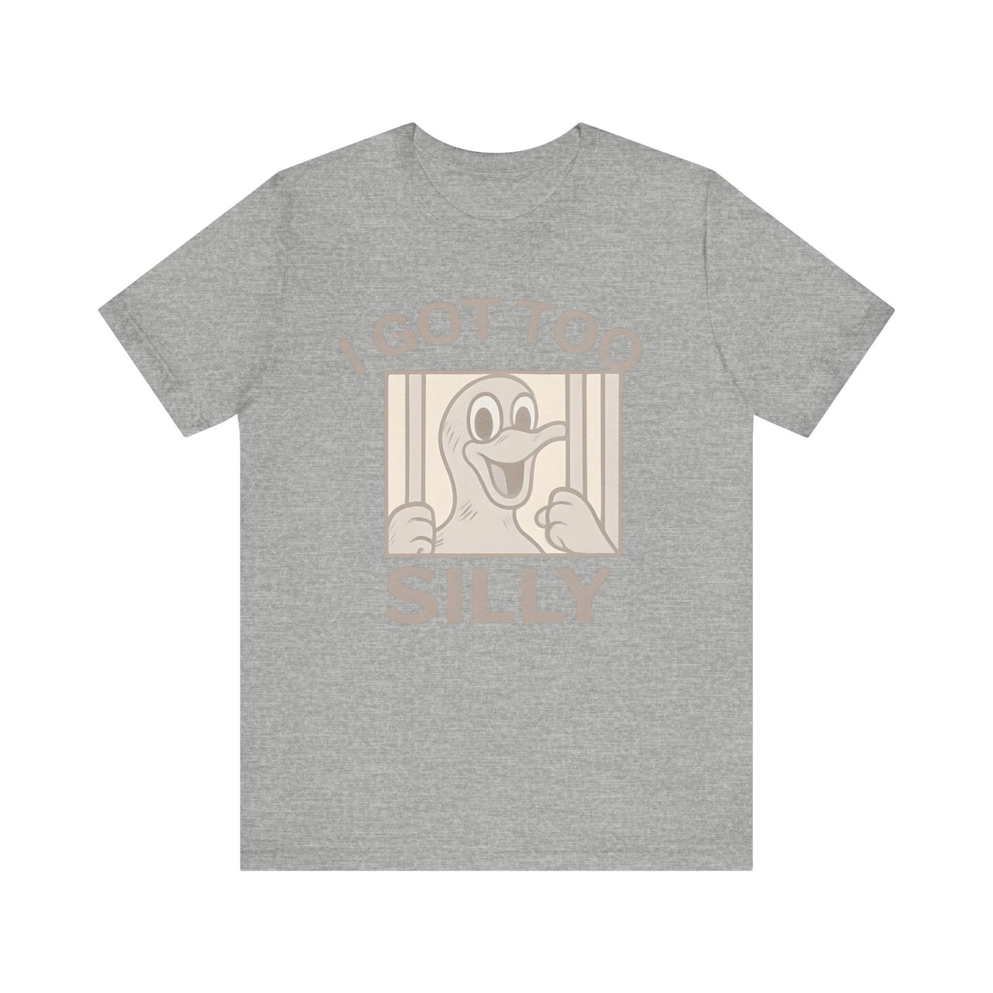 Silly Duck Graphic Tee, Funny T-Shirt for Casual Wear, Gift for Friends, Family Humor Shirt, Birthday Gift, Unisex Apparel