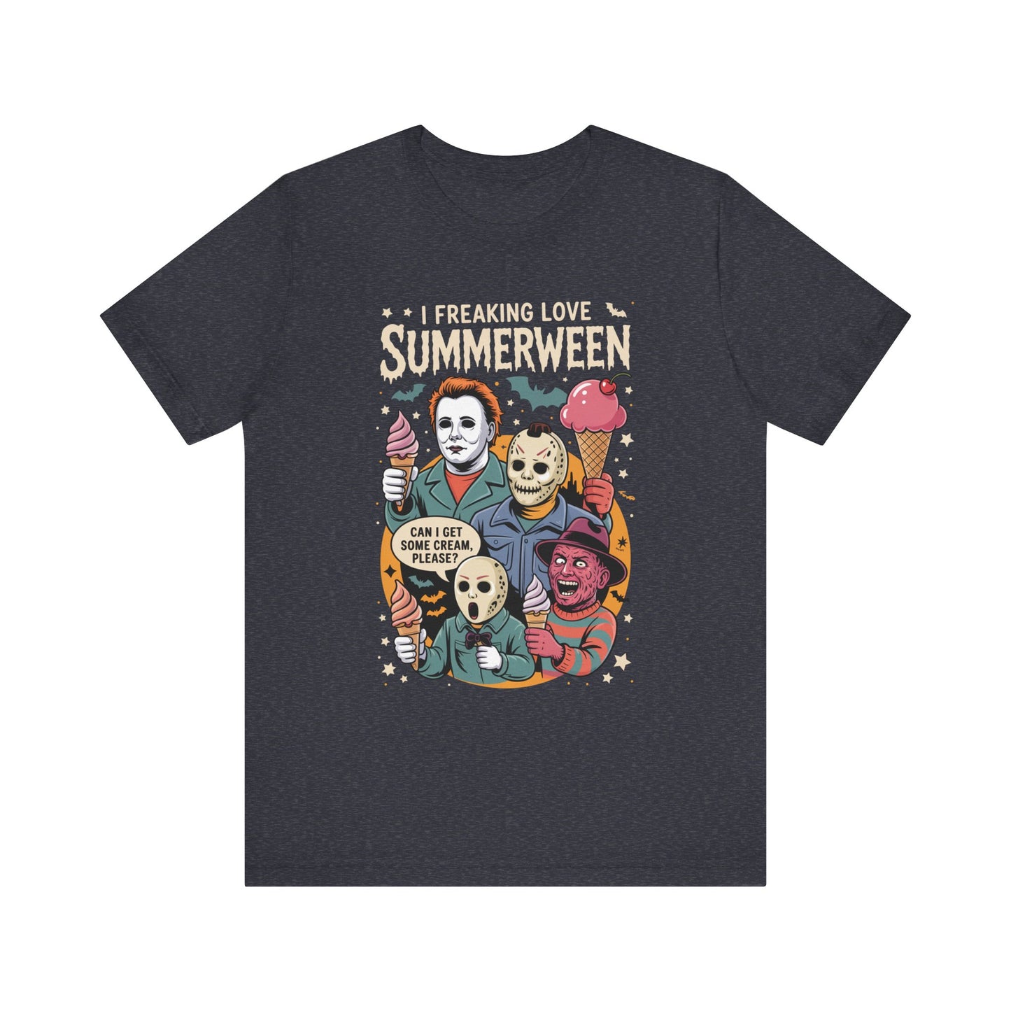 Spooky Summerween Tee, Halloween Shirt, Horror Movie Fan Tee, Summer Celebration T-Shirt, Unisex Graphic Tee