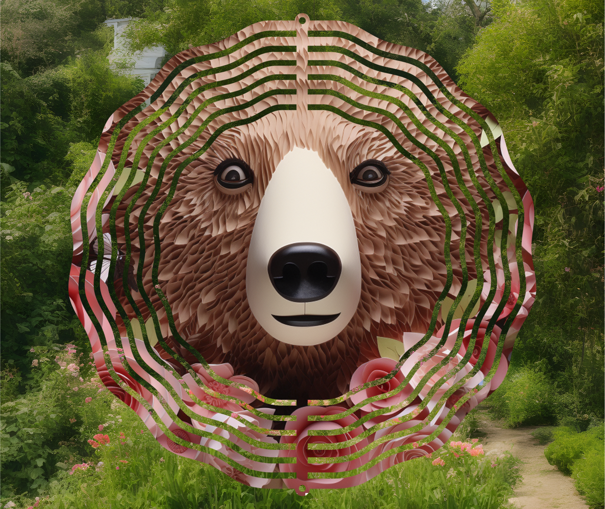 Brown Bear Wind Spinner – Mel J's Crafts
