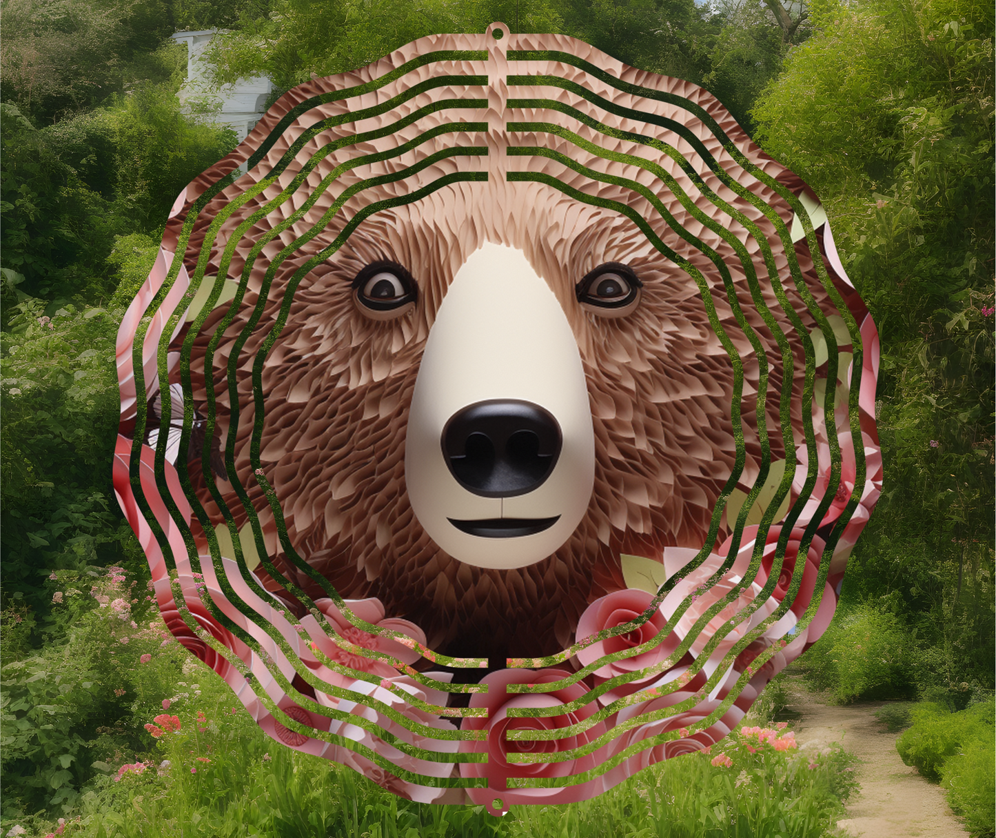 Brown Bear Wind Spinner