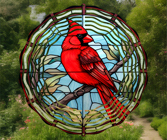 Cardinal Wind Spinner