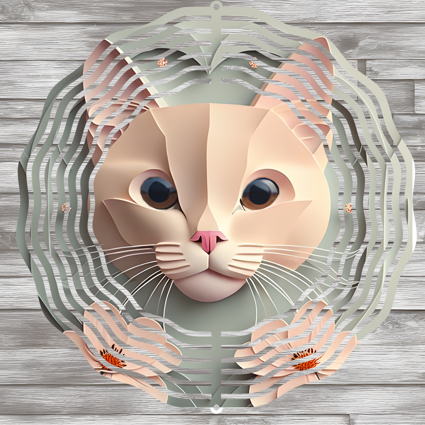 3D Cat Wind Spinner