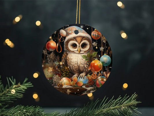 Owl Christmas Ornament