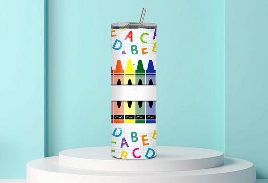 Crayon Teacher Tumbler