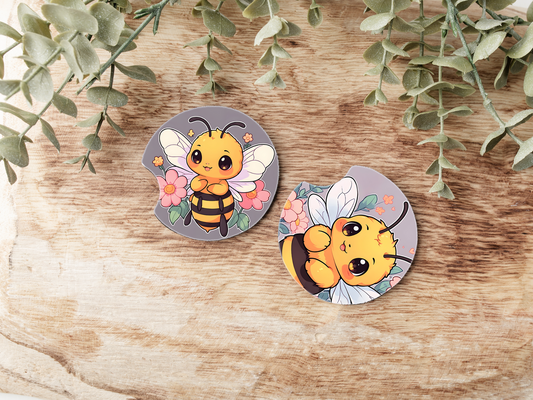 Cute Bee Car Coasters