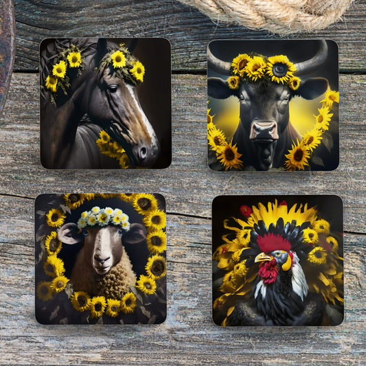 Farm Animal Coasters