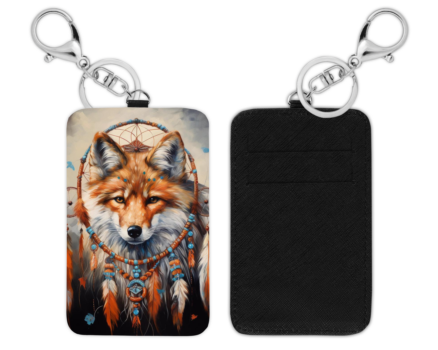 Fox in a Windcatcher Card Holder