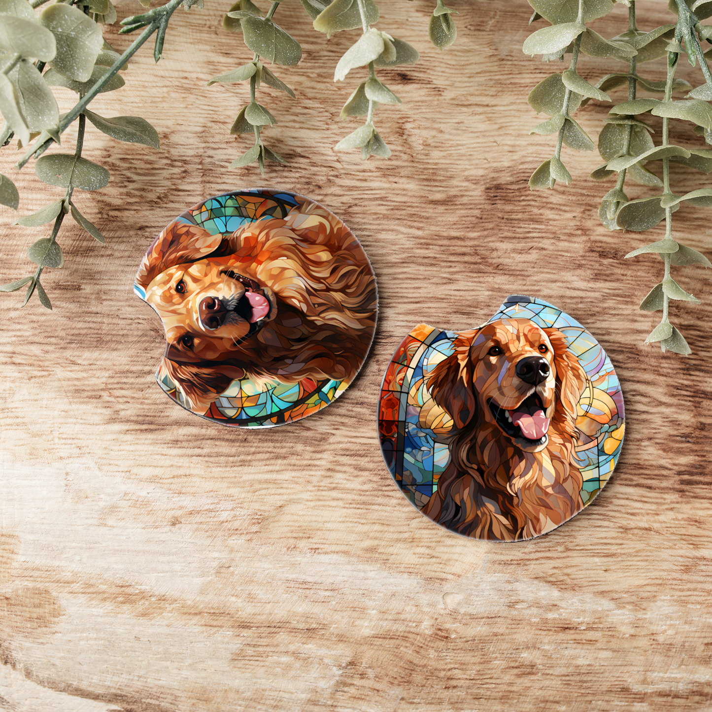 Golden Retriever Car Coaster