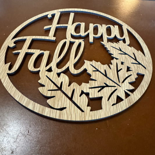 Happy Fall Wood Sign