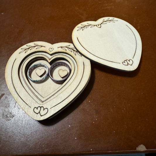 Heart Wedding Ring Box