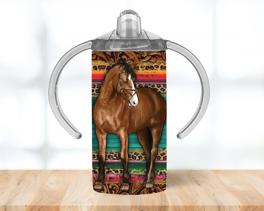 Western Horse Sippy Cup/ Tumbler