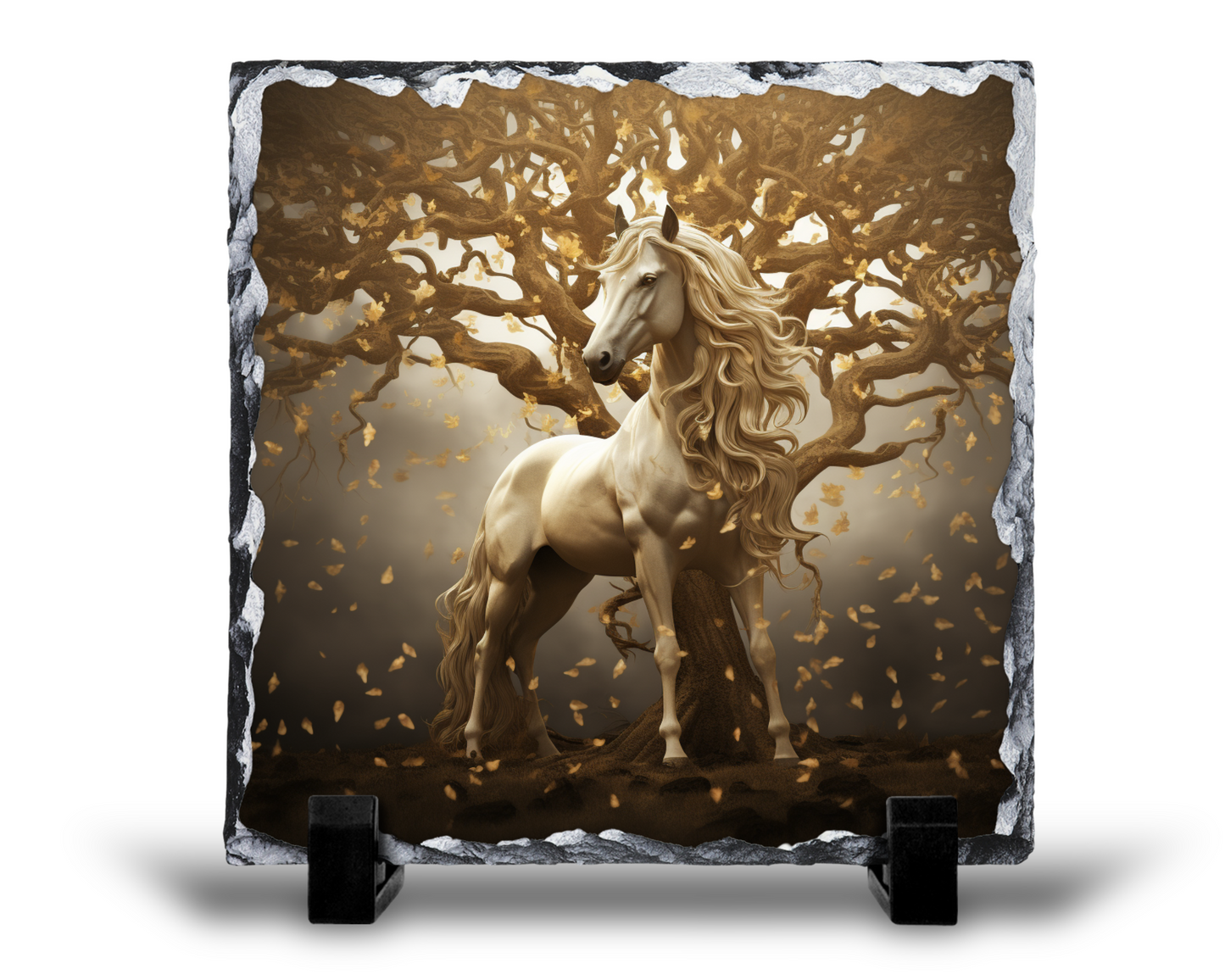 Horse Against The Tree of Life Slate Sign