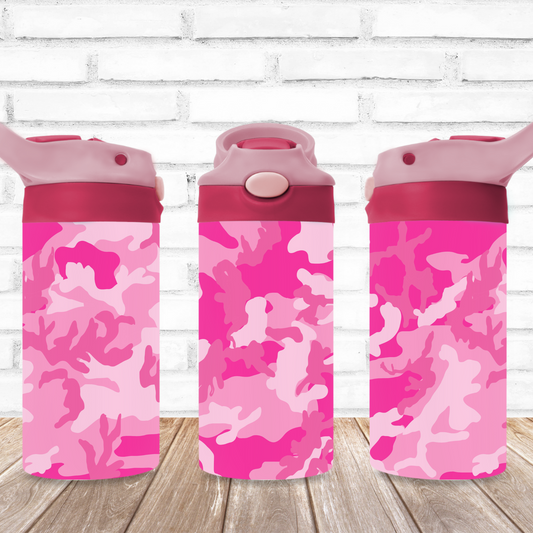 Pink Camo Water Bottle