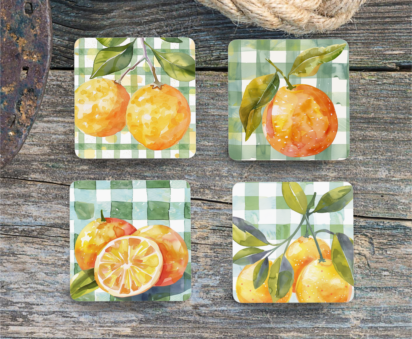 Retro Orange Coasters