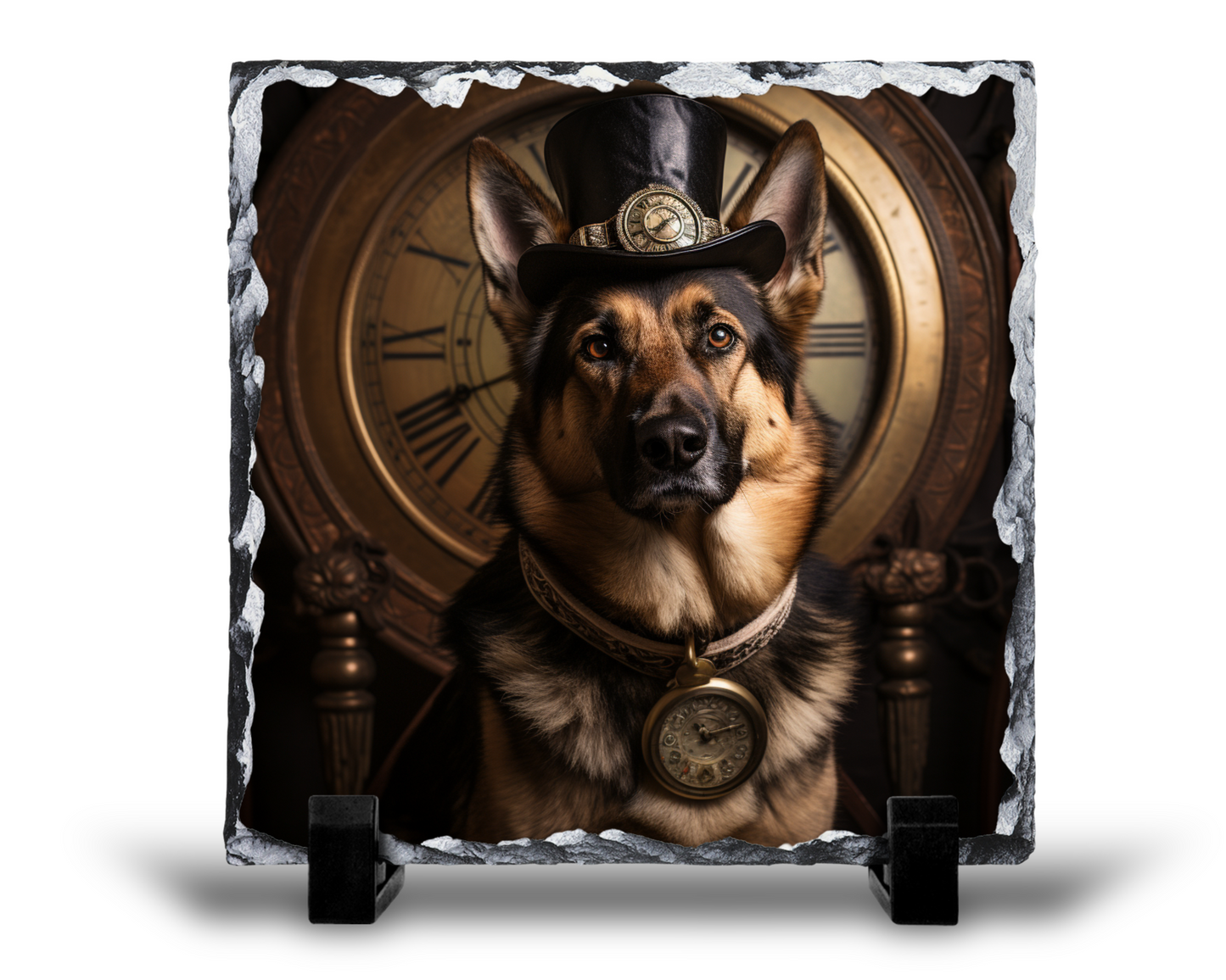 Steam Punk Style German Shepherd Dog Slate