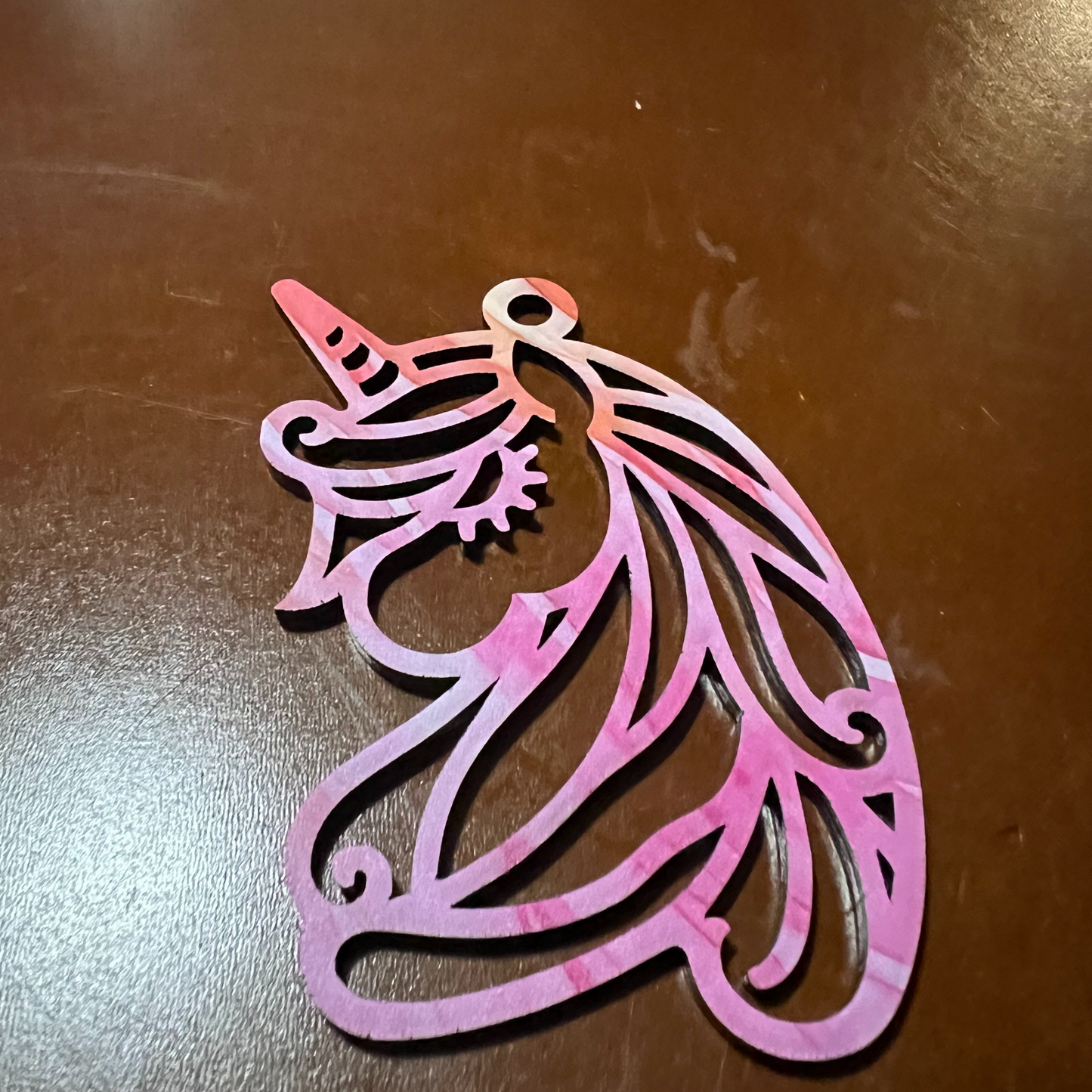 Acrylic Unicorn Car Charm