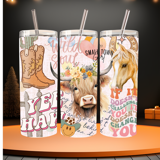 Yee Haw Westerned Themed Tumbler