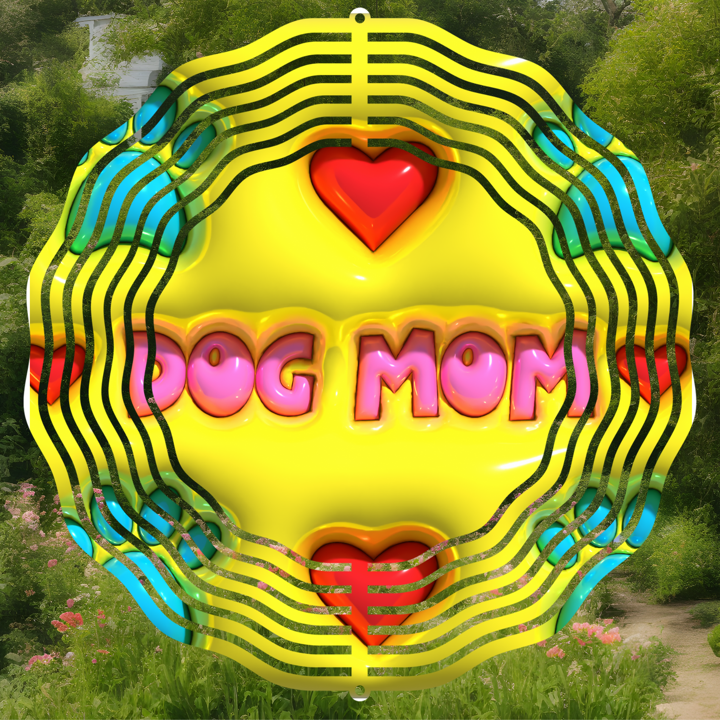 Dog Mom Wind Spinner